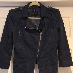 Suede blue jacket
